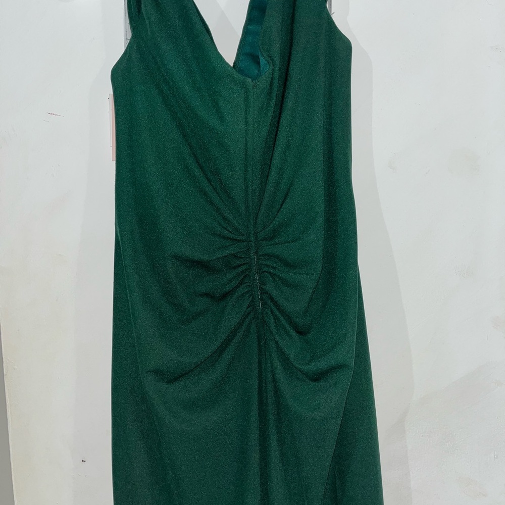 NWT Oleg Cassini Forest Green Maxi Dress - Picture 4 of 5